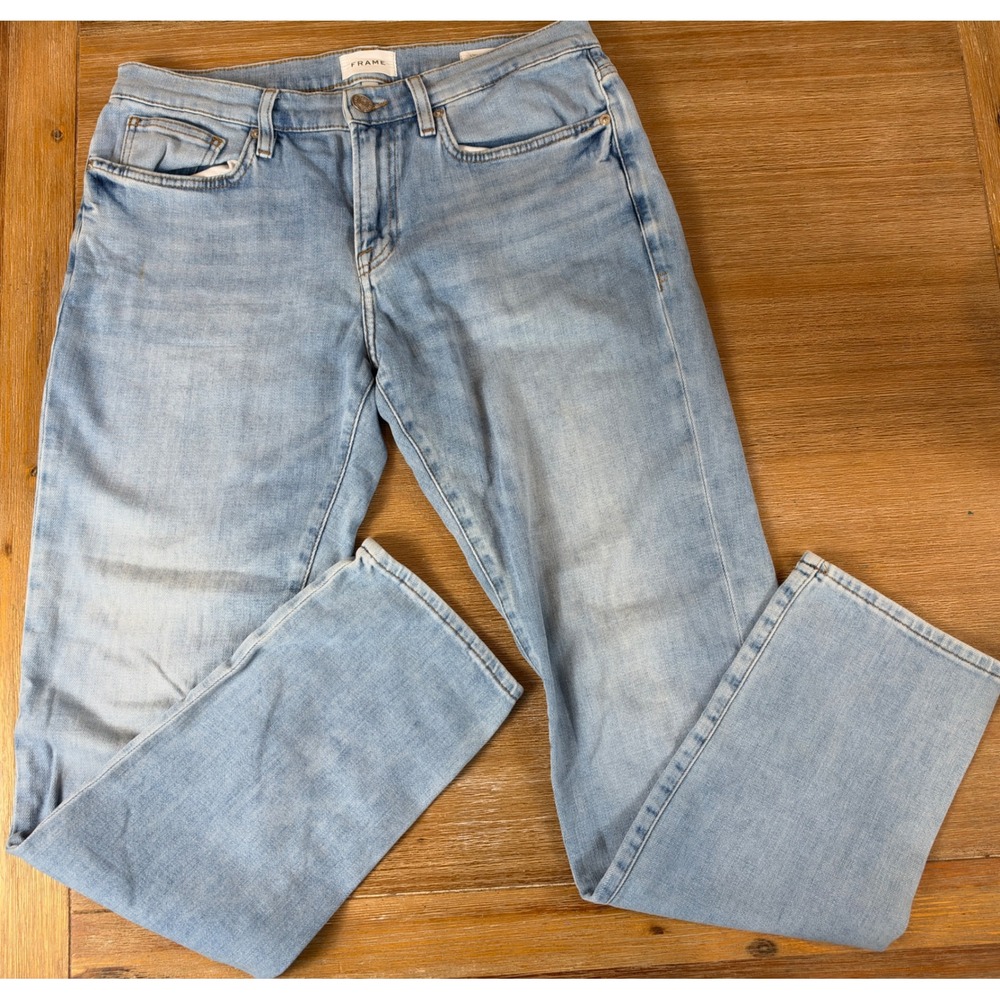 Frame L'Homme Slim Finn Light Wash Denim Jeans Size 33